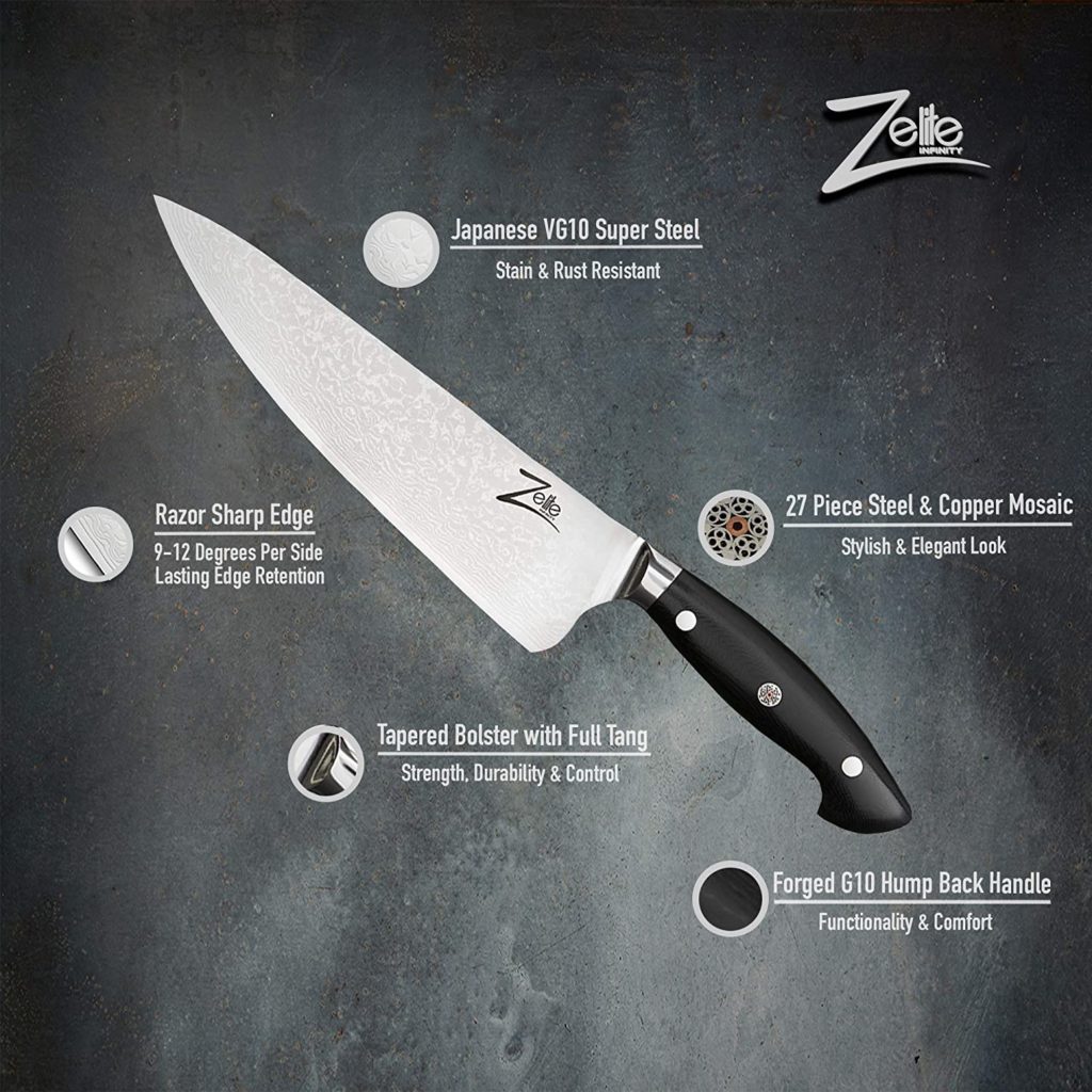 Zelite Infinity 8’’ Santoku Knife