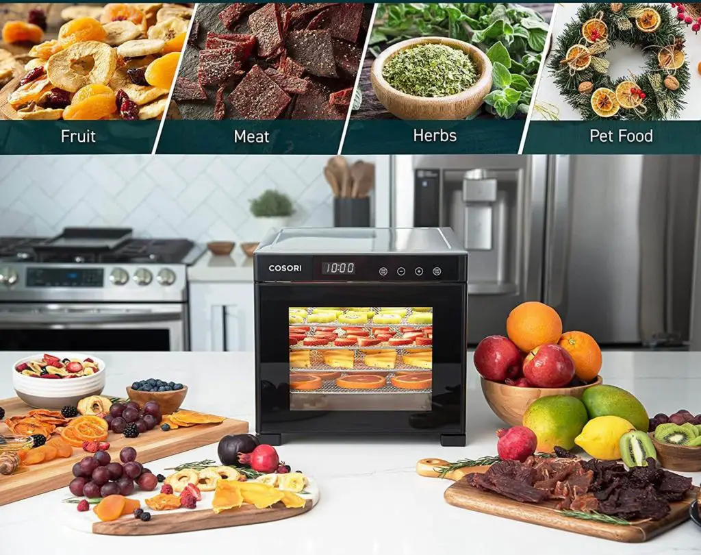 Cosori Dehydrator With Different Foods It Can Cook