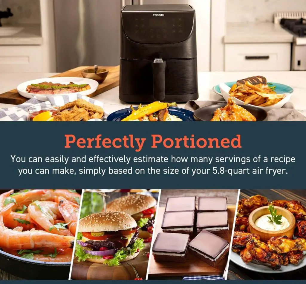 Cosori Air fryer with Different Foods it can cook