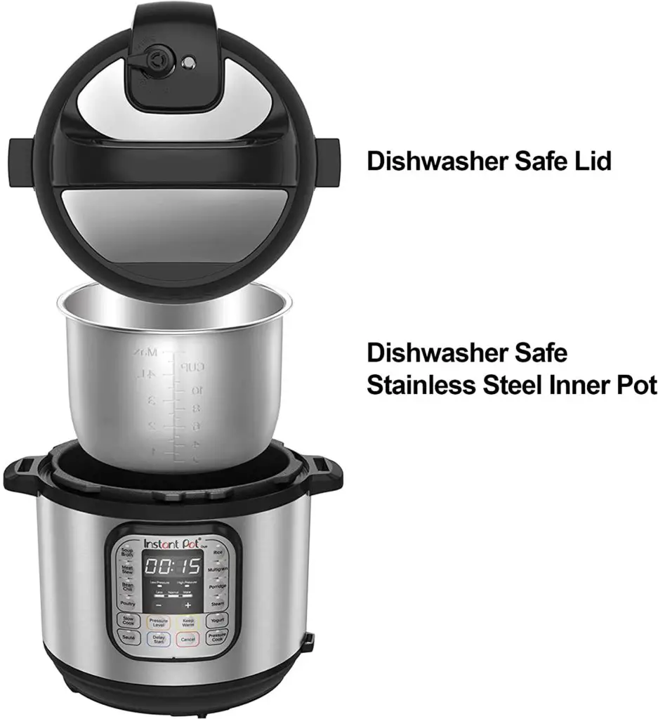Instant Pot Dishwasher Safe Lid and Stainless Steel Inner Pot