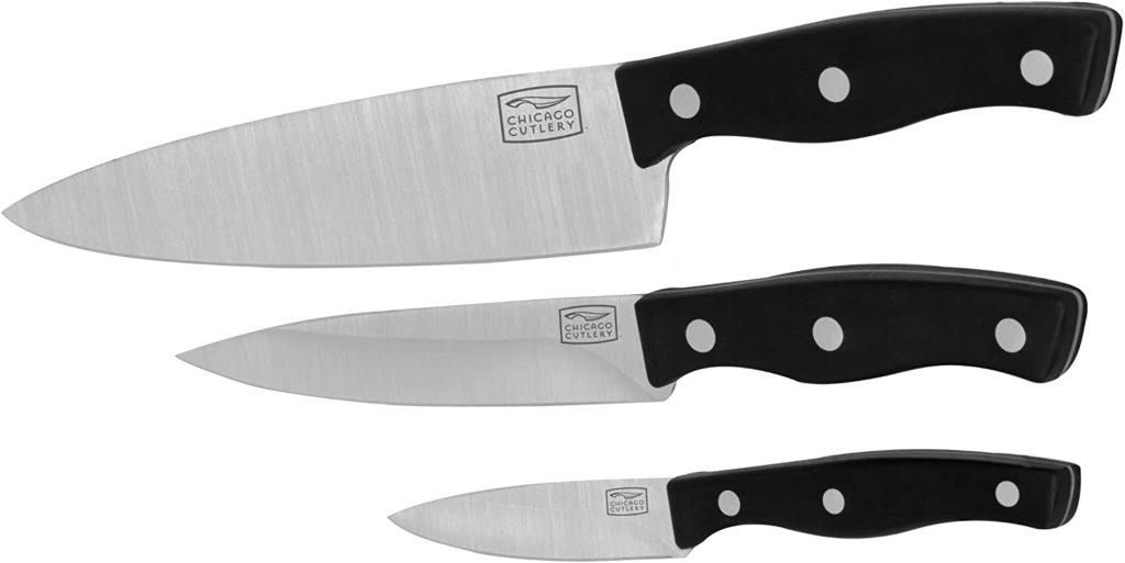 Chicago Cutlery Metropolitan 3 piece Knife set - Black