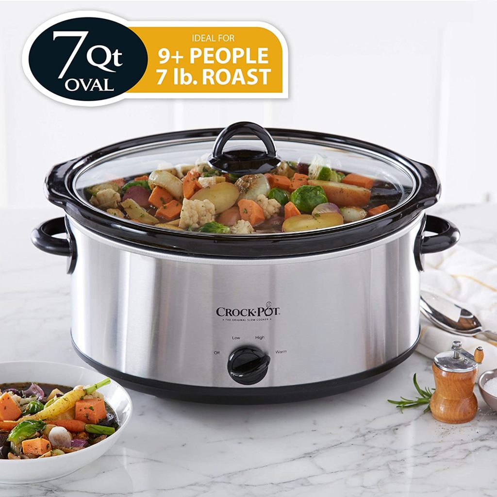 Crock Pot Slow Cooker 7 Quart - Can Cook For 9 People