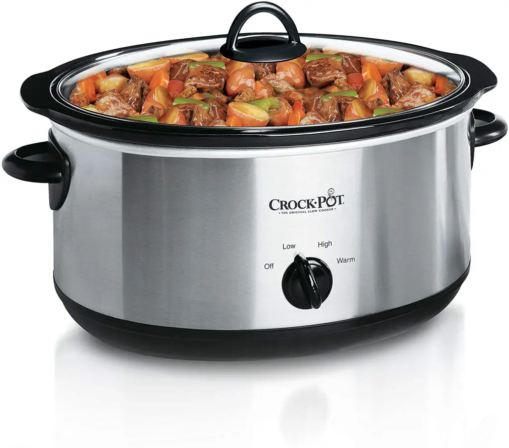 Crock Pot Slow Cooker - 7 Quart Stainless Steel