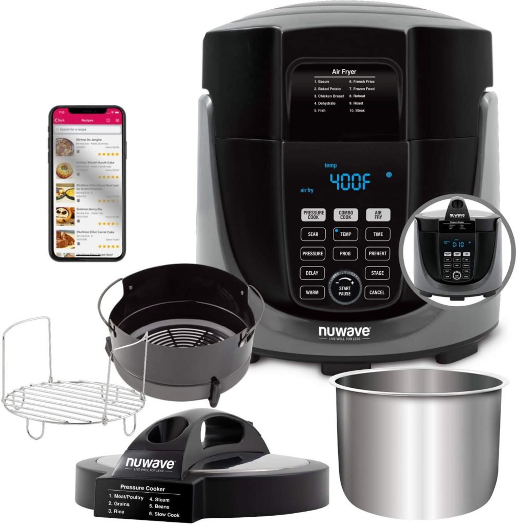 Nuwave Duet 6 Quart Air Fryer Pressure Cooker Combo