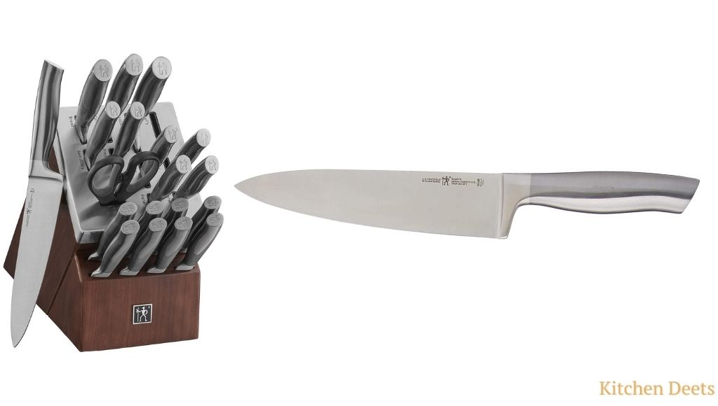 Henckels Graphite 8" Chef Knife with 14 Piece Self-Sharpening Block Set 
