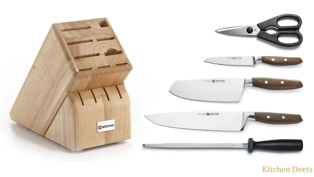 Wusthof Epicure 8 inch Knife with 6 Piece Knife Block Set