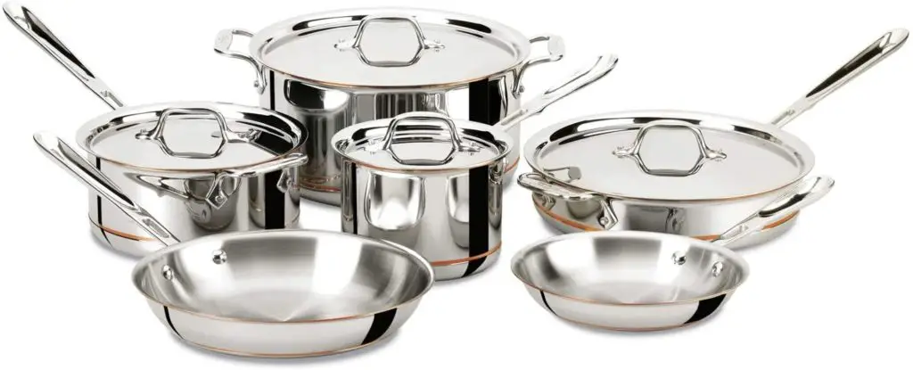 All Clad 7 Piece Cookware Set