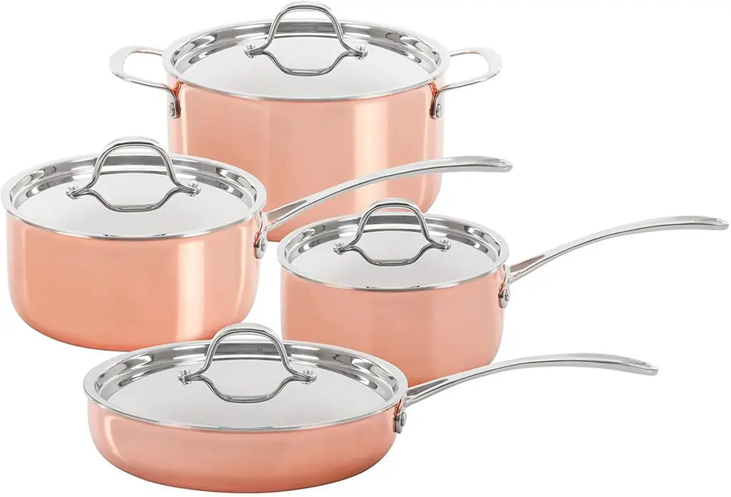 Concord Premium copper cookware 8 piece set