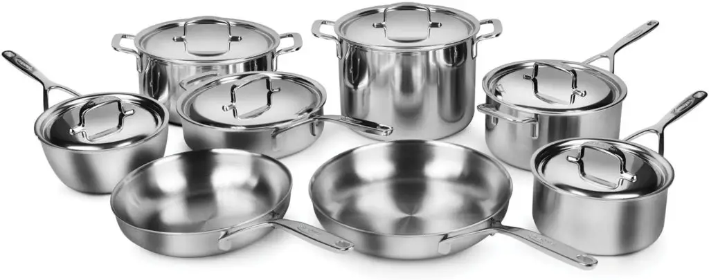 Demeyere 5-ply Stainless Steel Cookware 14 Piece Set