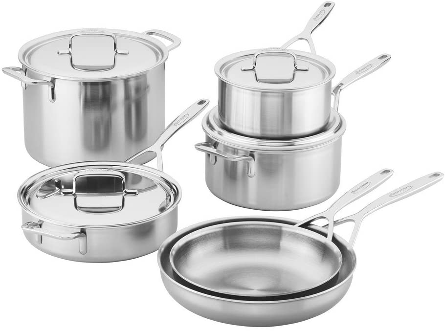 Demeyere 10 Piece Stainless Steel Cookware Set