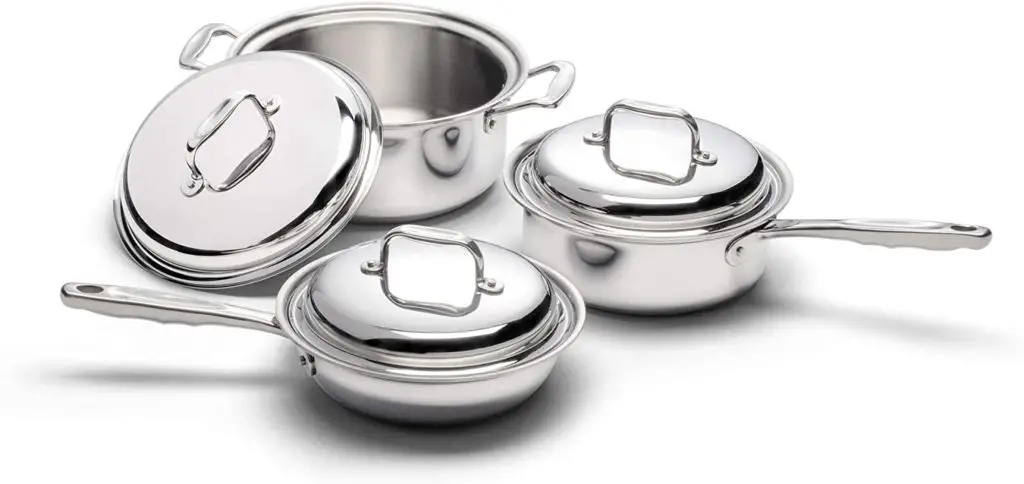 360 Stainless Steel Cookware 6 Piece Set Handcrafted in USA