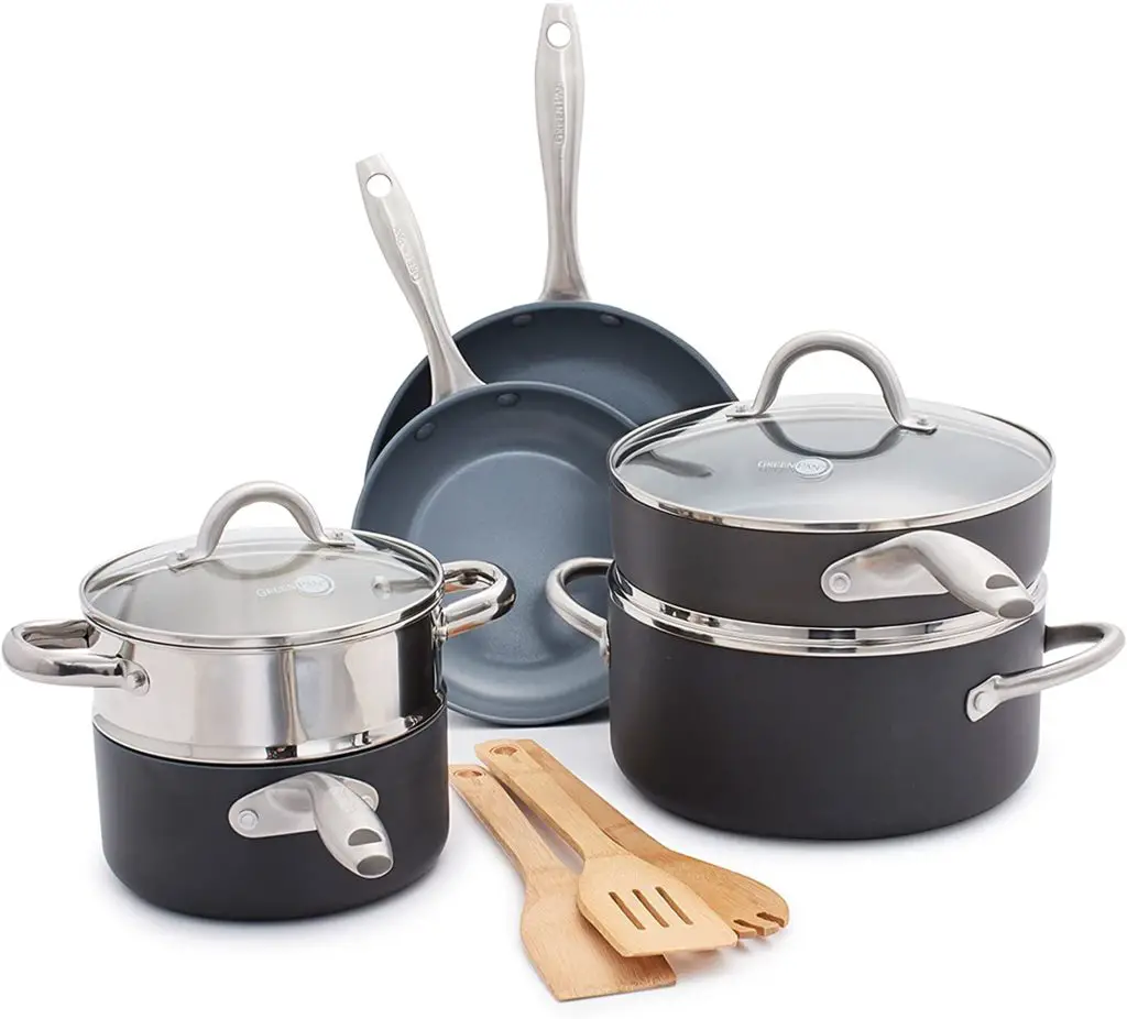 GreenPan Lima Hard Anodized Nonstick 12 Piece Cookware Set