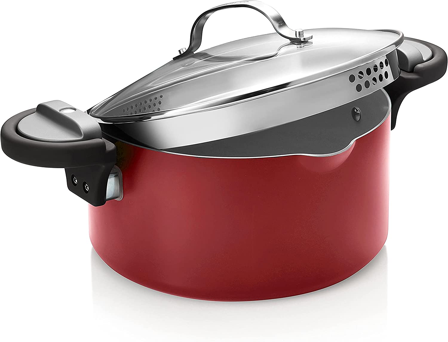 Gotham steel 5 Quart Pot to cook rice color red