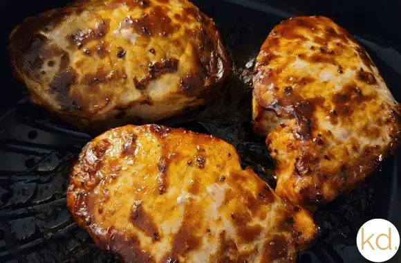 We cooked Grilled BBQ Pork chop in PowerXL Grill Air Fryer Combo