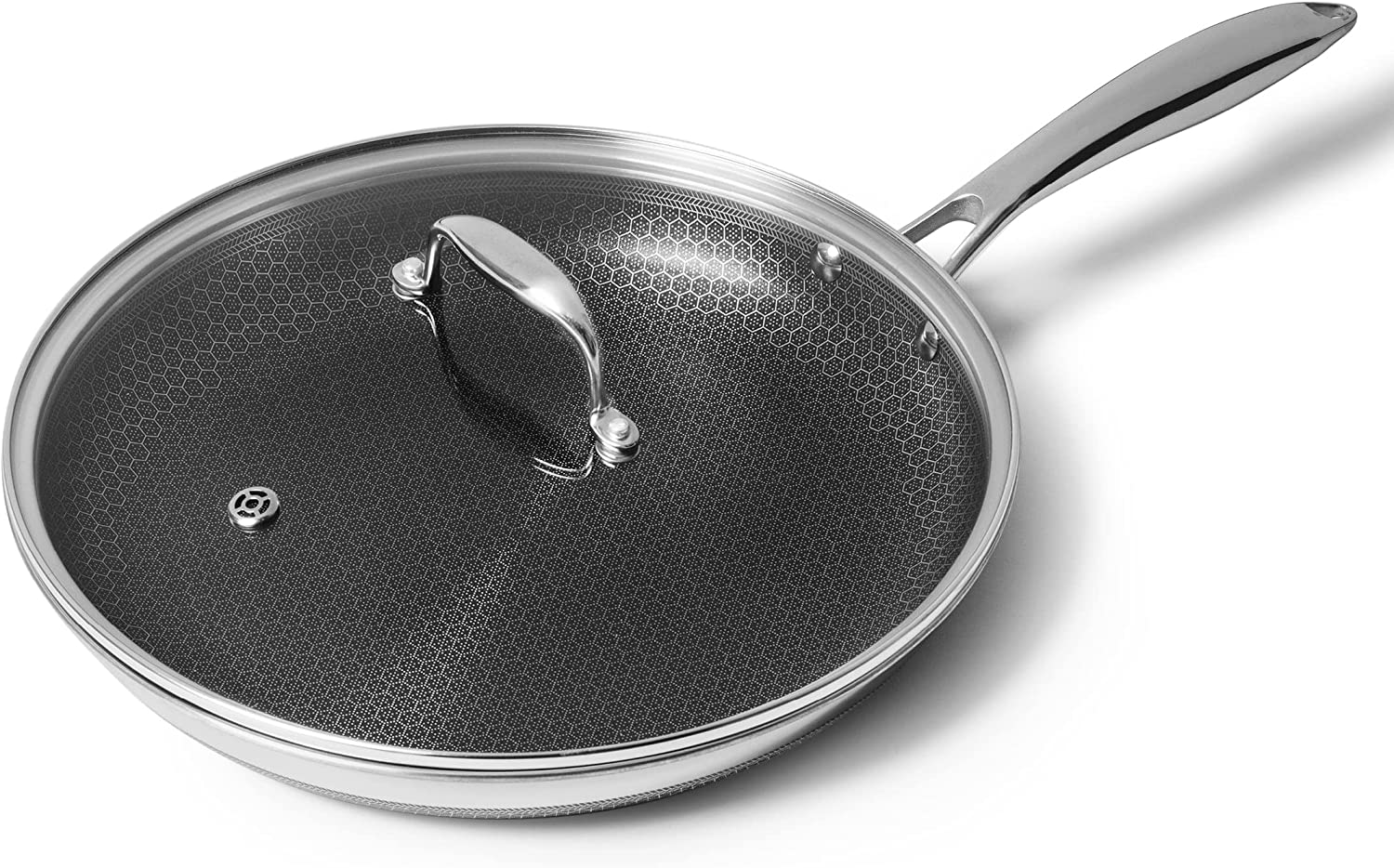 Hexclad 12 inch fry pan for induction cooktop
