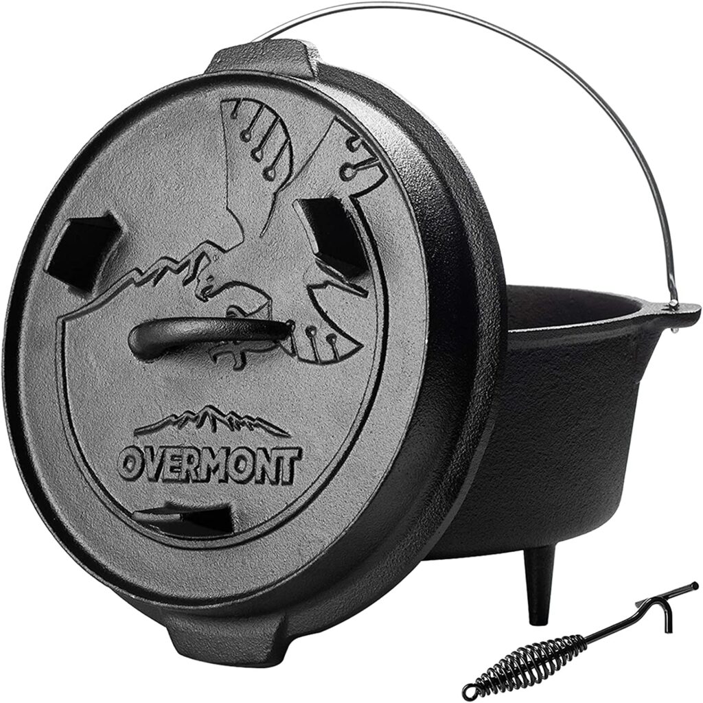 Overmont dutch oven for camping