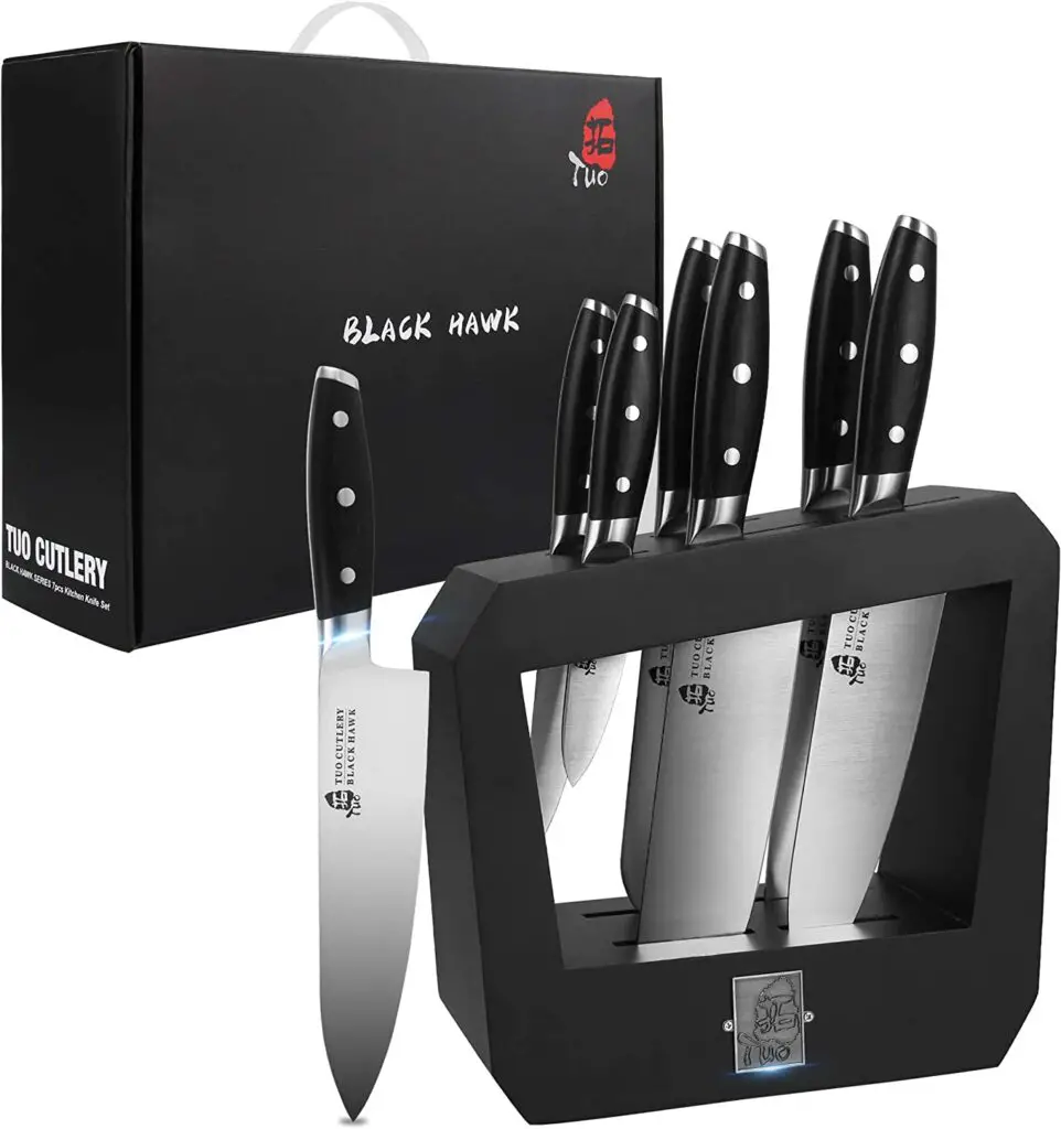 Tuo Cutlery Black Hawk Series Knives 7 Piece Knife Set