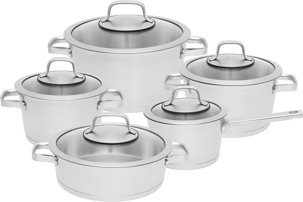 Berghoff Manhattan stainless steel saucepans