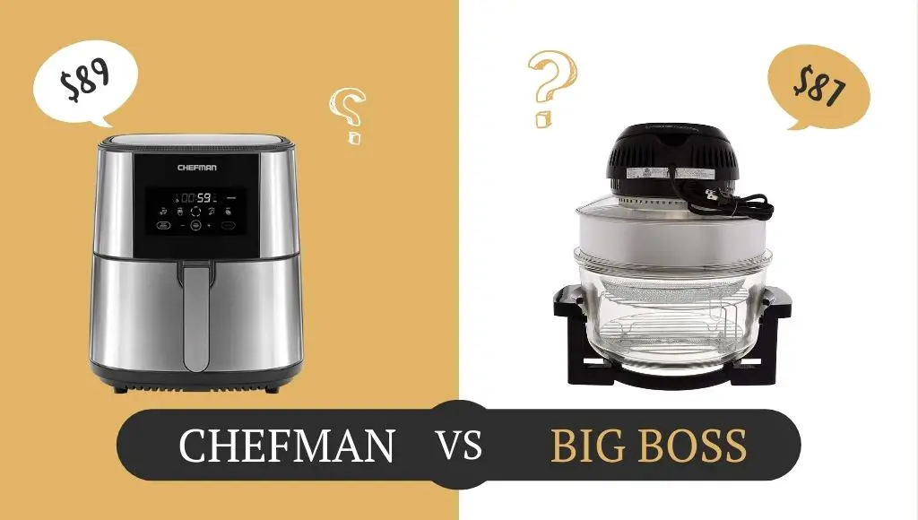 Image representing the Comparison of Big Boss Air fryer with Chefman