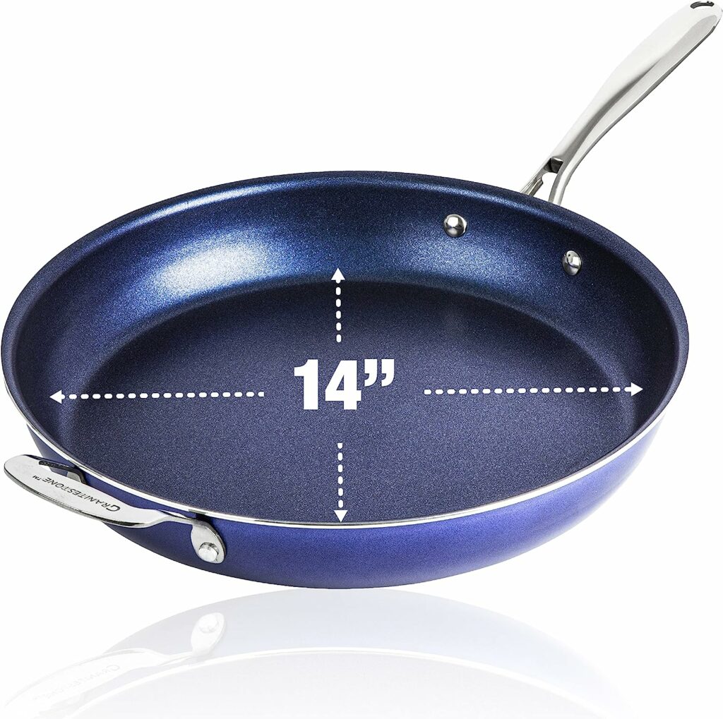 Granitestone Blue Nonstick 14 Frying Pan