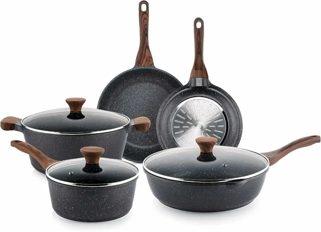 Sensarte Nonstick Granite Cookware Set