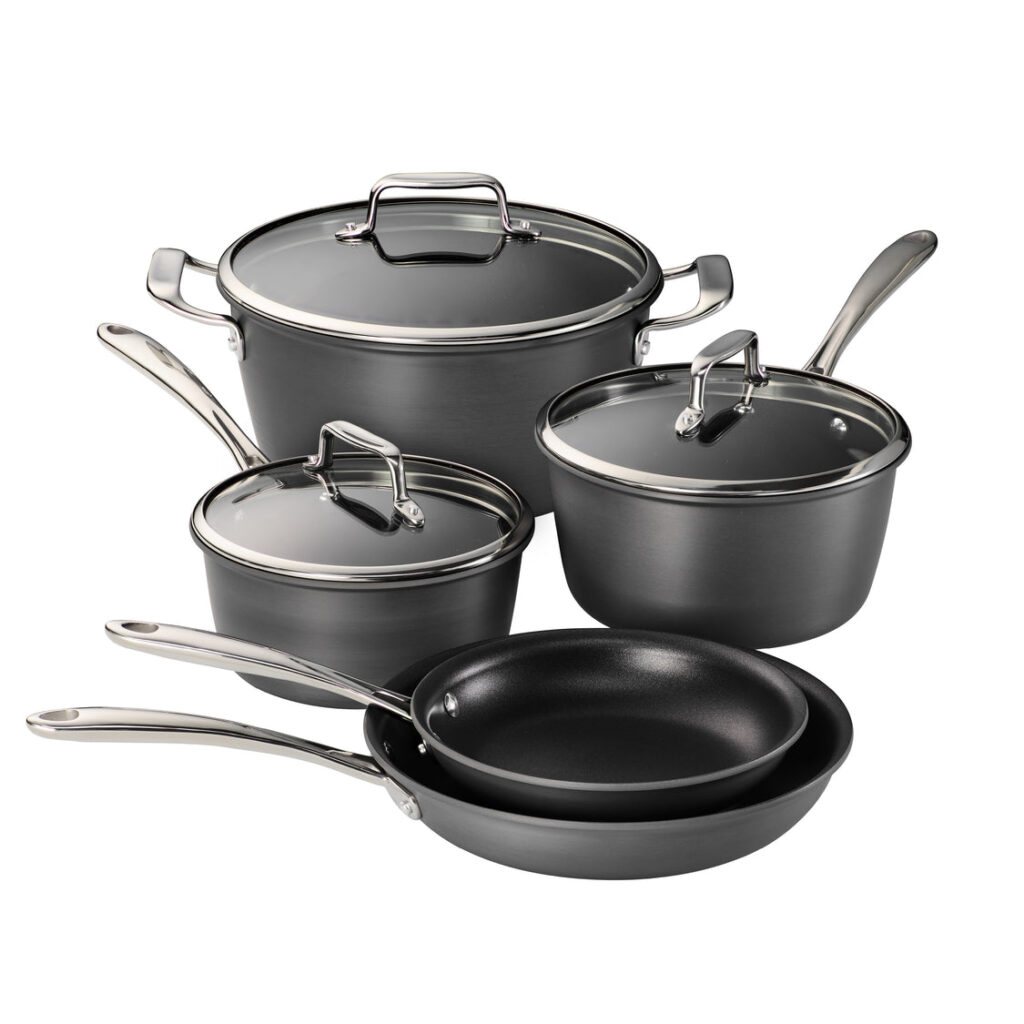8 Piece Hard Anodized Aluminum Nonstick Cookware Set 80123572