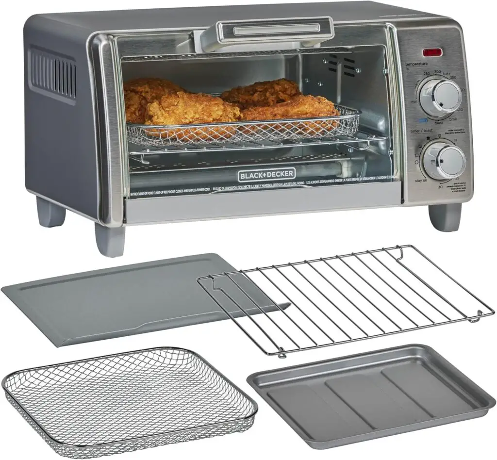 BLACKDECKER Crisp N Bake Air Fry Countertop Convection Small Oven
