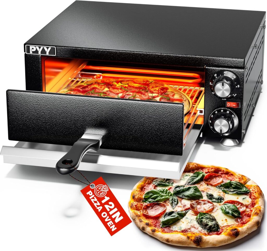 PYY Electric Pizza Oven Indoor Countertop Pizza Oven